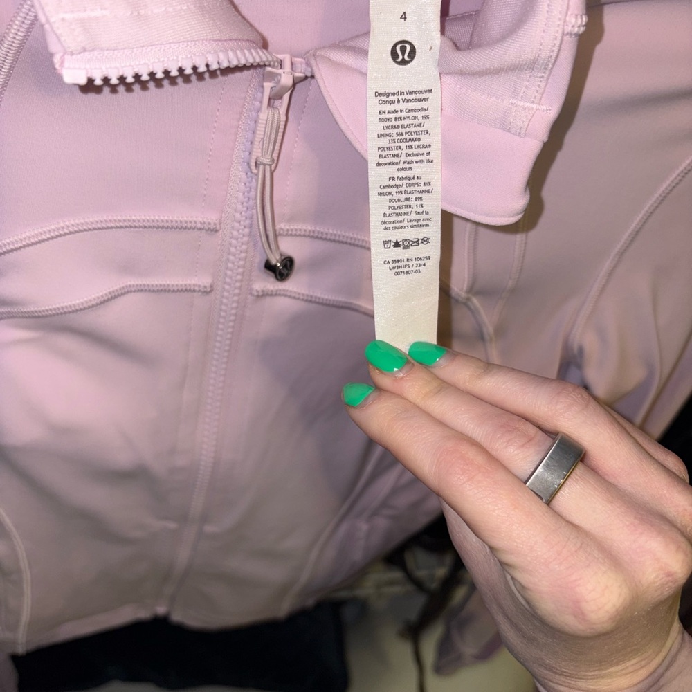 lululemon athletica Light Pink Bomber Jacket - Picture 2 of 2